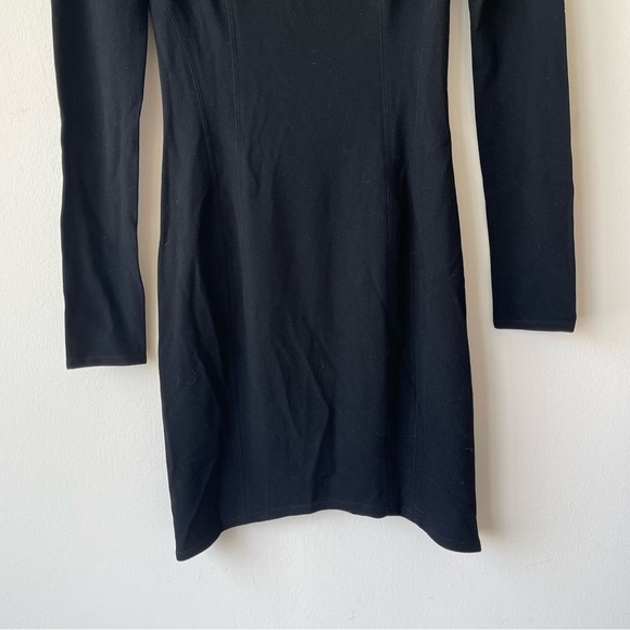 HELMUT LANG long sleeve black dress size 4 - Picture 4 of 11